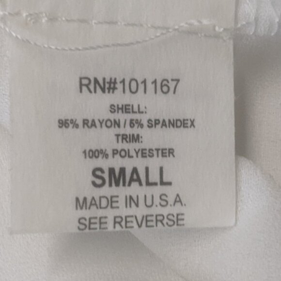 NWT Anthropologie's Pebble and Stone Size Small Tan and White Top - Picture 7 of 11